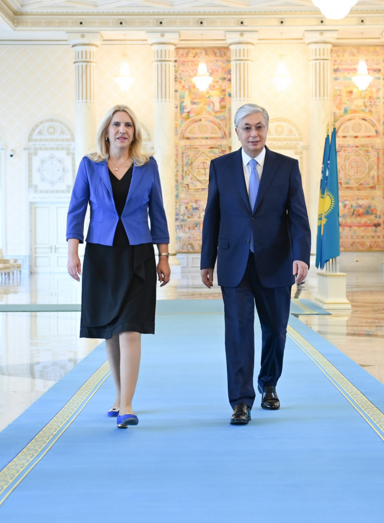 Президент Касым-Жомарт Токаев провел встречу с Председателем Президиума Боснии и Герцеговины Желькой Цвиянович